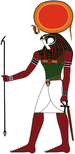 The falcon-headed Ra with sun disk