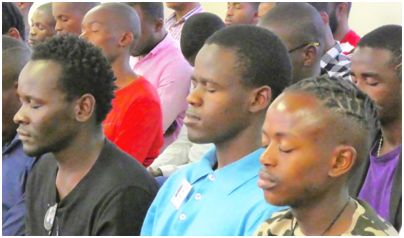 Maharishi Institute students practicing Transcendental Meditation